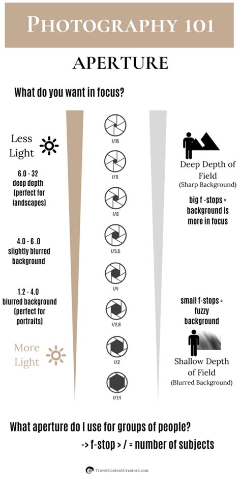 Photography Cheat Sheet How To Figure Out What Aperture You Need Artofit