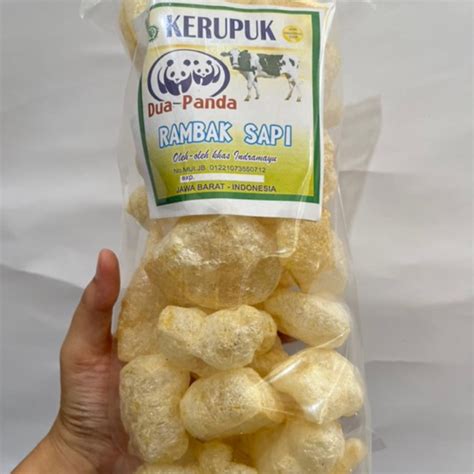 Jual Kerupuk Rambak Kulit Sapi Khas Indramayu Shopee Indonesia