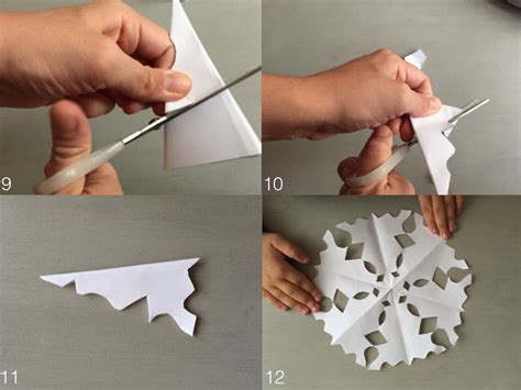 Diy Copos De Nieve Con Papel Copos De Nieve Manualidades Sobres De