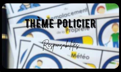 Responsabilités Thème policier Machermaitresse