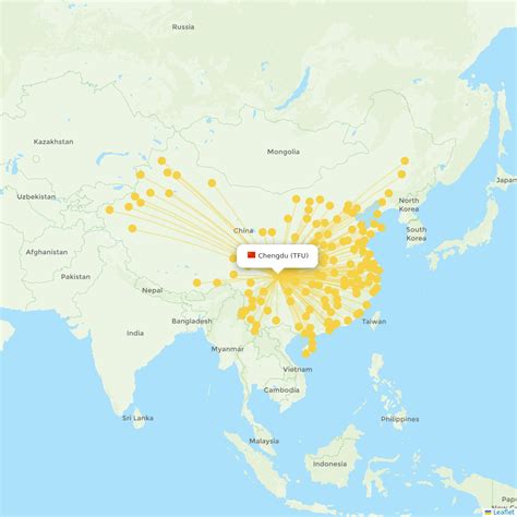 Chengdu Destinations Routes Airport Information