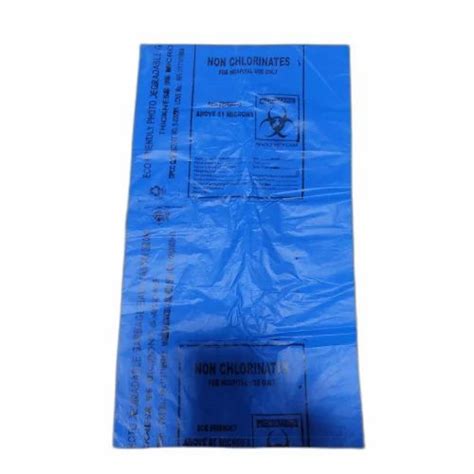 Blue Biohazard Waste Collection Bag 19 21inch At Rs 300 Piece In Raigad