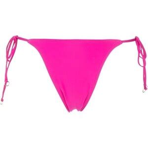 Faithfull The Brand Slip Bikini Andrea Con Nodo Laterale Rosa Stileo It