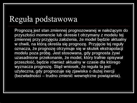 PRZEGLĄD METOD PROGNOZOWANIA ppt pobierz