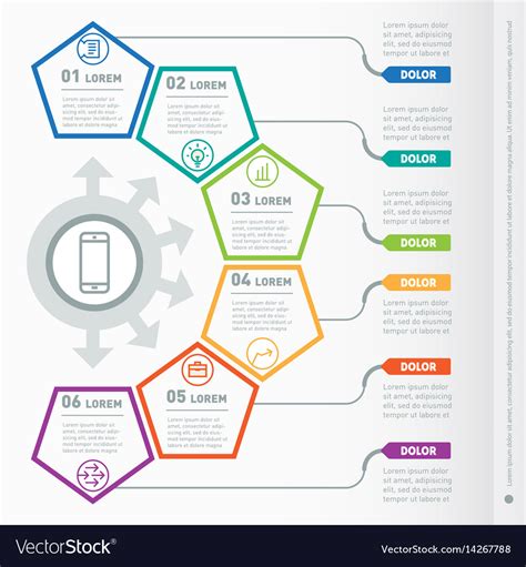 Web Template Of A Chart Diagram Or Presentation Vector Image