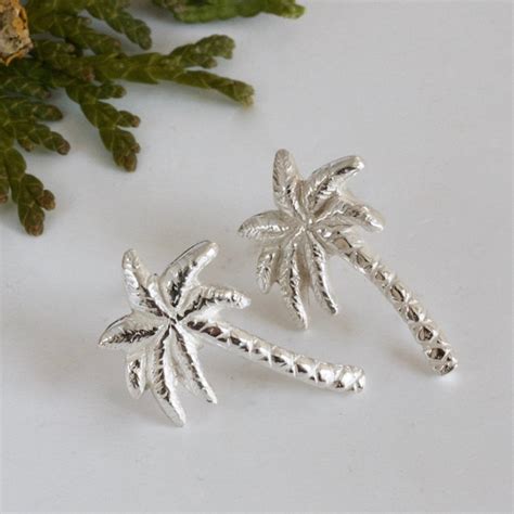 Palm Tree Earrings Etsy Uk