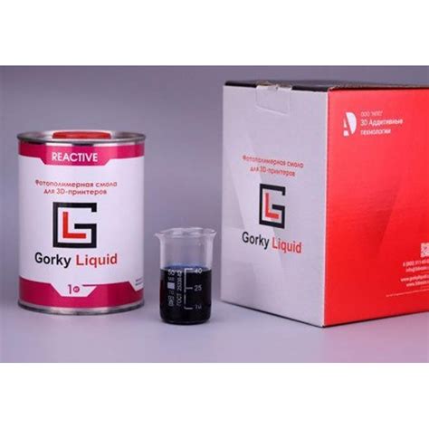 Фотополимерная смола Gorky Liquid Reactive синяя 1 кг купить в Москве