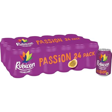 Buy Rubicon Sparkling Passion Fruit Juice Cans 24x330ml Emiratesbulk