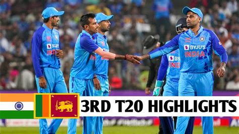 Ind Vs Sl 3rd T20 Highlights India Vs Sri Lanka 3rd T20 Match