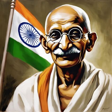 Premium Ai Image Mahatma Gandhi