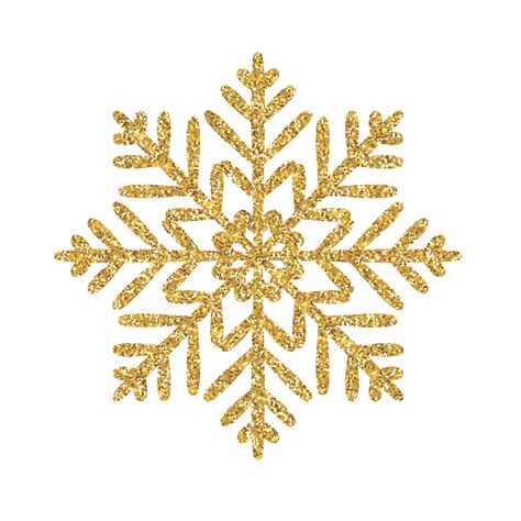 Gold Glitter Texture Snowflake Isolated On White Background 4491299