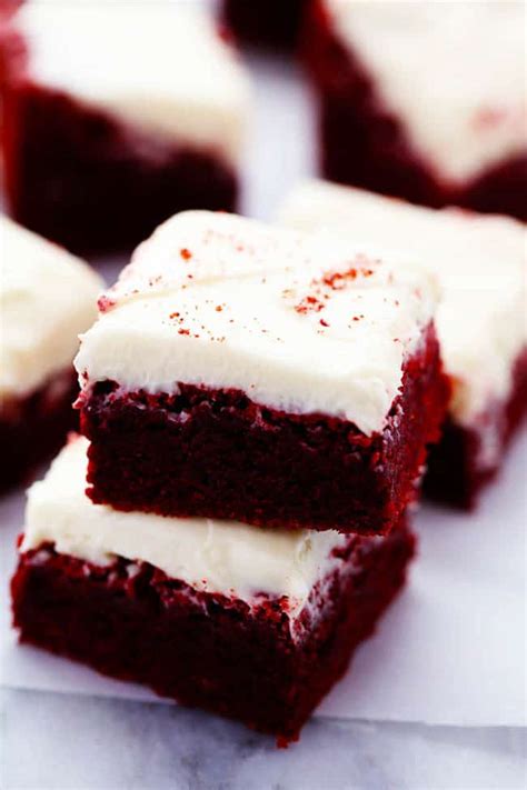 Red Velvet Brownies With Cream Cheese Frosting The Recipe Critic