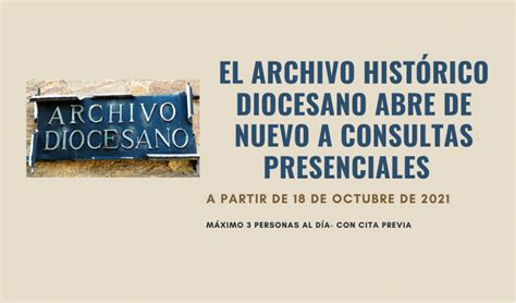 El Archivo Diocesano Abre De Nuevo Sus Puertas Para Consultas Prensencias