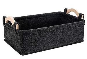 Decorative Basket Rectangular Fabric Storage Bins Organizers Baskets