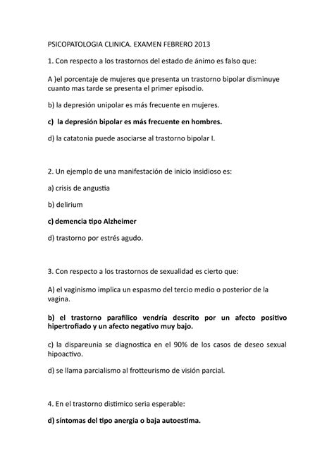 Preguntas Examen Clínica Práctico preguntas examen Febrero 2013