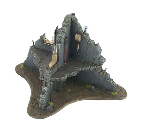 War World Gaming War Torn City Ruined Multi Storey T Section Building