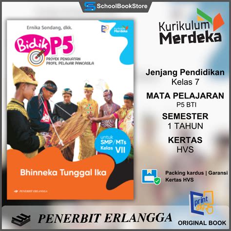 Jual Buku Bidik P Bhinneka Tunggal Ika Kelas Smp Mts Kurikulum