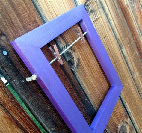 5x7 Picture Frame Purple Vibrant Pearl Wood Frame Hipster Shabby Chic