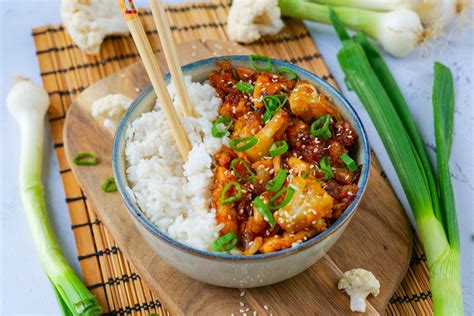 Poulet Caram Lis Au Miel Chou Fleur Et Riz Healthyfood Creation