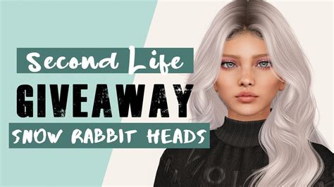 SNOW RABBIT HEAD GIVEAWAY SECOND LIFE YouTube