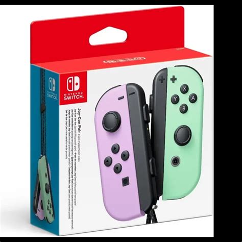 Joy Con Pastel Violet Et Pastel Vert Nintendo Switch Alert Go