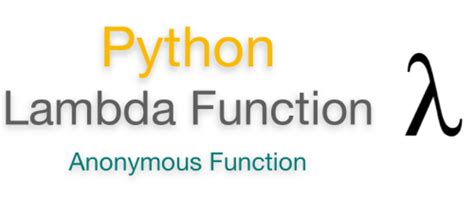 Python Lambda Function | Overview | Examples - EyeHunts