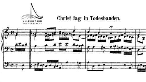 J S Bach Christ Lag In Todesbanden Bwv