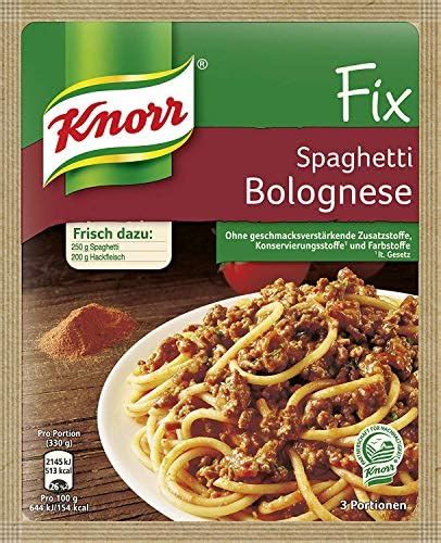 Knorr Fix Spaghetti Bolognese Pricepulse