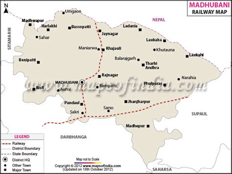 Madhubani Railway Map