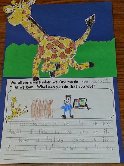 Classroom Freebies Too Literature Link Giraffes Can T Dance Freebie Read Aloud Activities