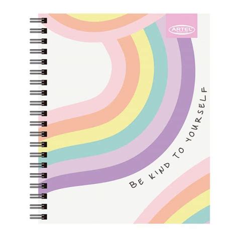 Cuaderno Universitario Artel Hojas Mm Arcoiris Pastel Nacional