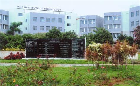 Kns Institute Of Technology Bangalore Courses Fees Structure