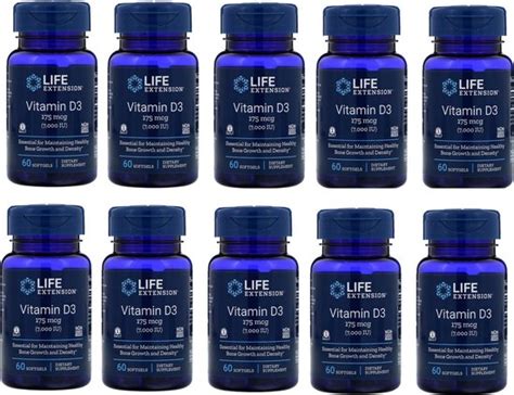 Vitamin D3, 7,000 IU, 10-pack | bol.com