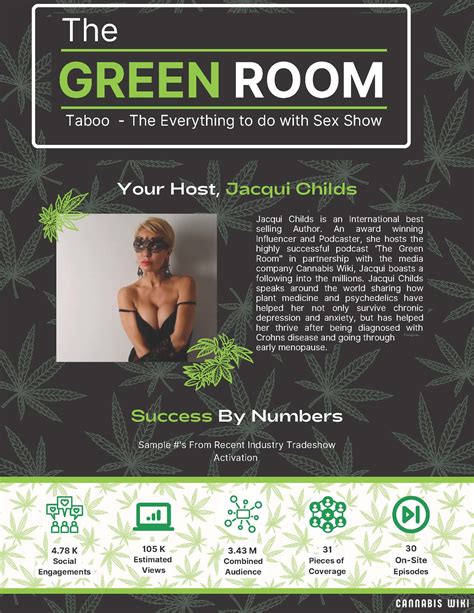 The Green Room Taboo The Everything To Do With Sex Show Cannabis