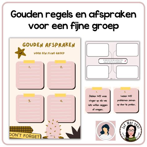 Gouden Regels En Afspraken Voor Een Fijne Groep Juffrouw Femke