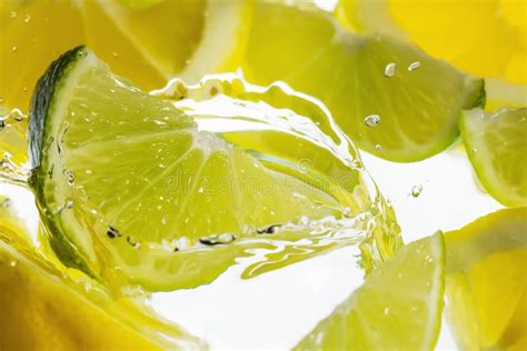 Lemon Lime Splash Stock Image Image Of Mixed Drink