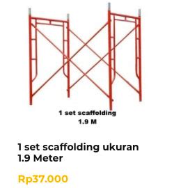 Sewa Scaffolding Murah Harga Terbaru