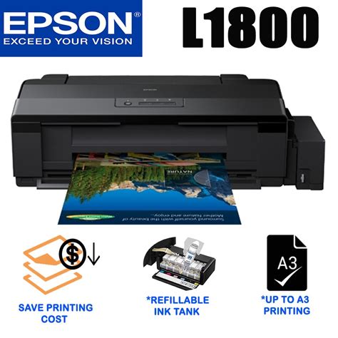 Epson L1800 Reliable Refillable A3 Photo Printer Shopee Malaysia