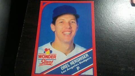 Free 1990 Wonder Bread Stars Orel Hershiser La Dodgers Baseball Card