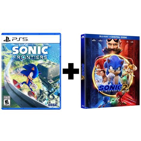 Free Shipping! Sonic Frontiers PlayStation 5 and Sonic The Hedgehog 2 ...