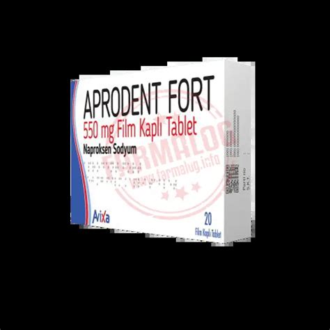 APRODENT FORT 550 MG FILM KAPLI TABLET 20 TABLET KUB