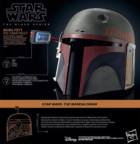 Star Wars Serie The Mandalorian Casque Boba Fett Officiel Re