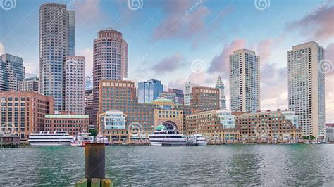 Boston Harbor, Massachusetts. Cityscapes Editorial Stock Photo - Image ...