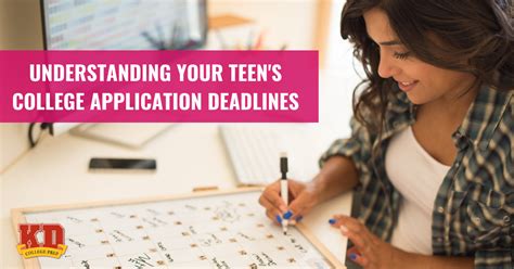 Understanding Your College Application Deadlines - KD College Prep