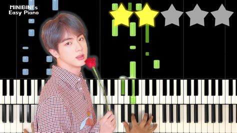 BTS JIN Tonight 이 밤 Piano Tutorial Sheet YouTube