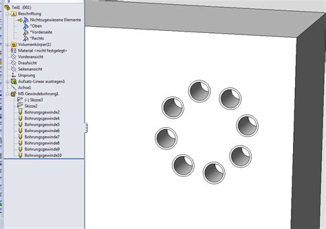 Lochkreis Ber Bohrungsassistent Ds Solidworks Solidworks Foren Auf