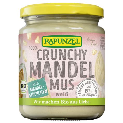 Bio Produkt Mandelmus weiß Crunchy aus Europa Rapunzel Naturkost