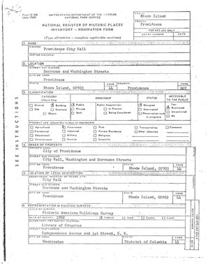 Fillable Online Preservation Ri NOMINATION FORM Providence LL NAME