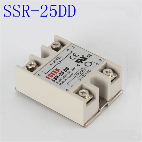 1pcs High Quality Single Phase Solid State Relay SSR 25DD 25A DC