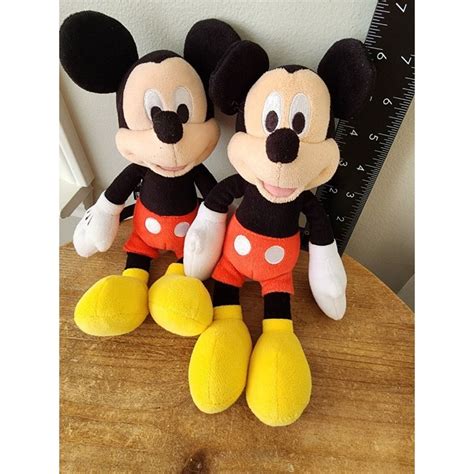 Disney Small Mickey Mouse Plush Just Play Stuffed Animal 9 Toy LOT OF 2 ...